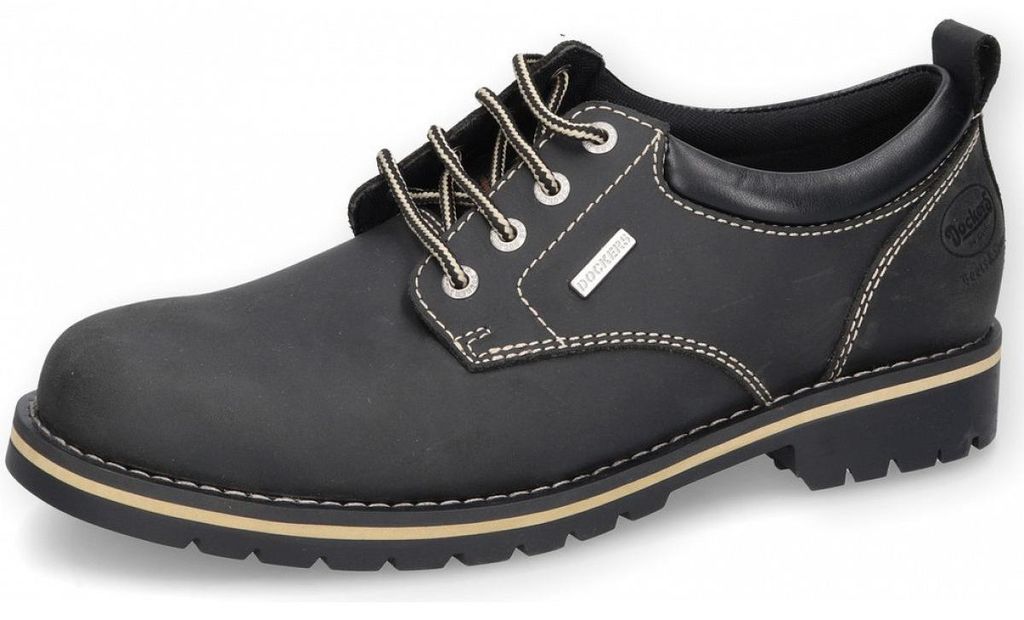 Dockers by Gerli sportlicher Schnürer Schwarz