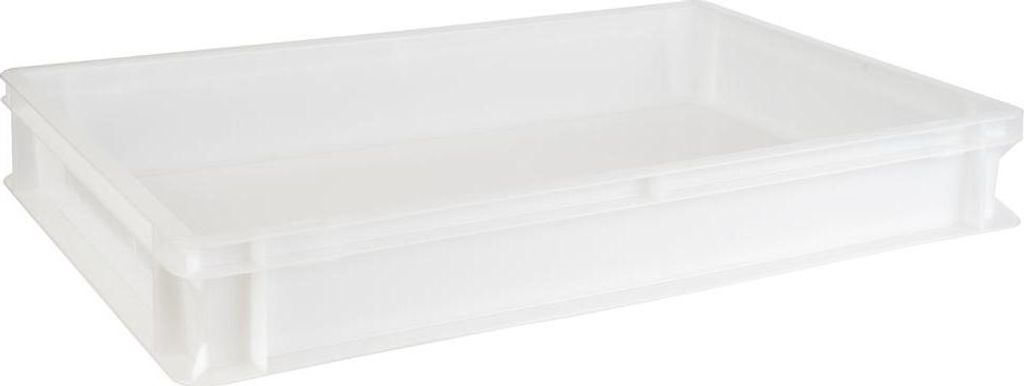 APS 82442 Teig- und Pizzaballenbehälter, Polyethylen, 60 x 40 cm, Höhe 9 cm (Innenmaß: 56,5 x 36,5 x 8,5 cm), 17 Liter