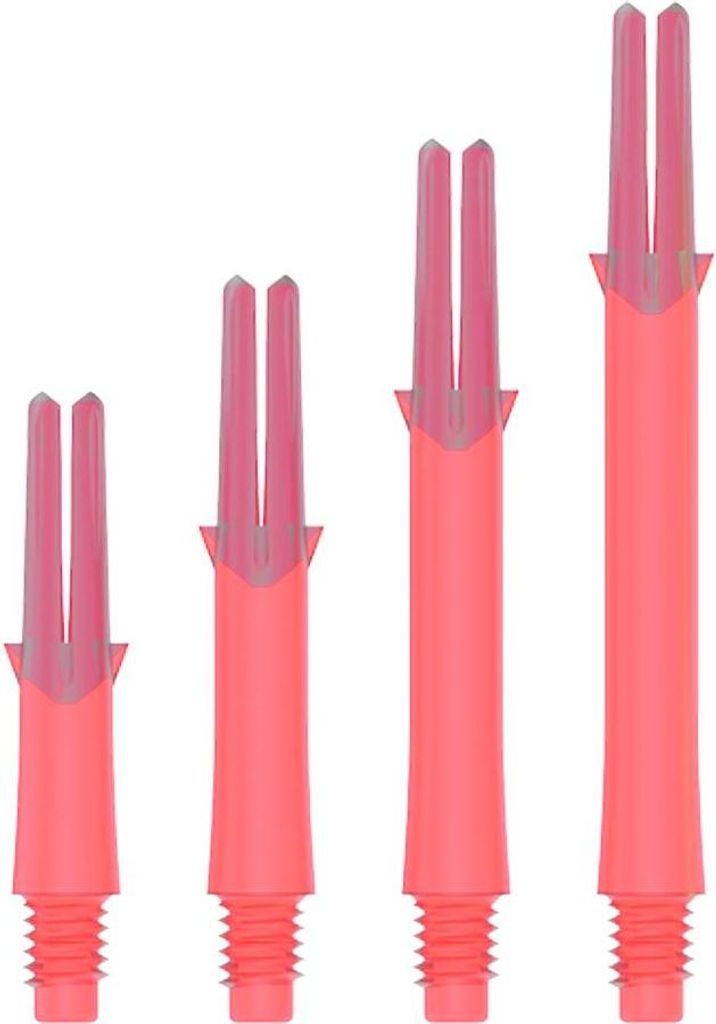 L-Style Shafts - Lock Straight Shaft Clear Red Schaft L Style Dart lstyle Länge 130 X-Short