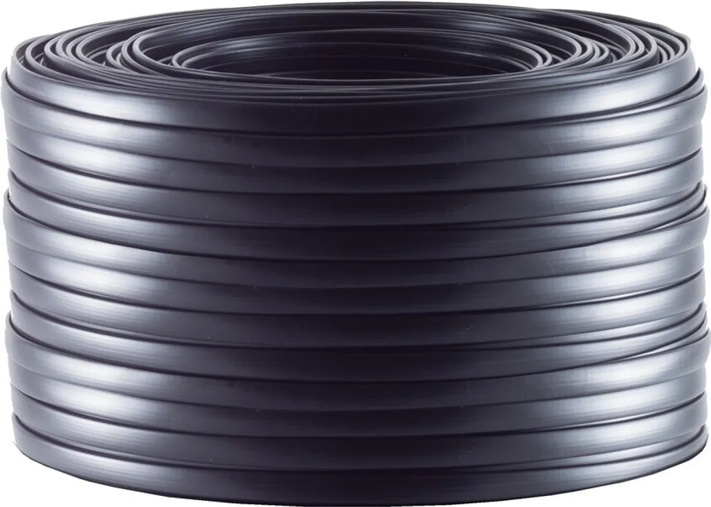 Câble téléphonique plat 4 fils noir 25m pour installer une box ADSL