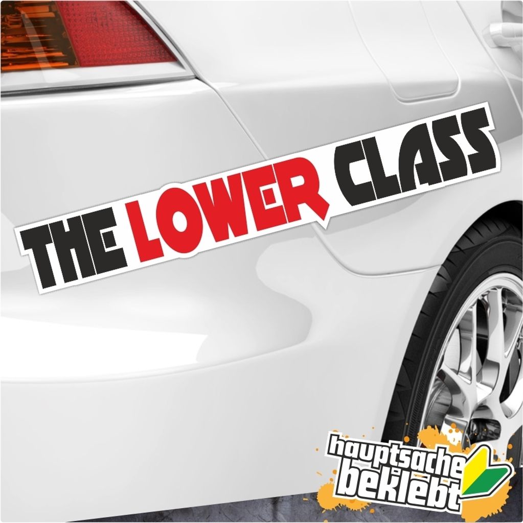 Kiwistar - Autoaufkleber - The Lower Class Aufkleber - 24 x 15 cm - für Auto, Laptop, Fahrrad, LKW, Motorrad Aufkleber mehrfarbig Sticker Decal