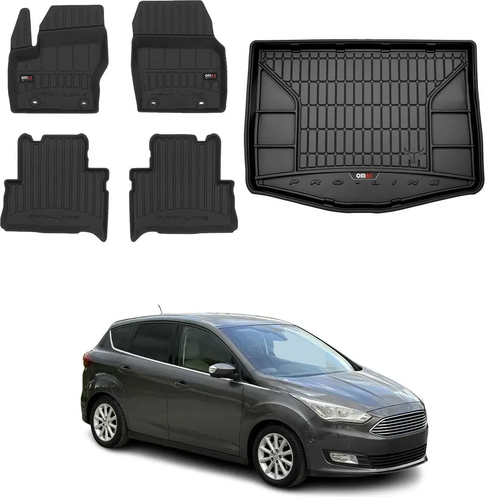 Addio Sporco: Set Tappetini in Gomma OMAC per Ford C-Max 2010-2019