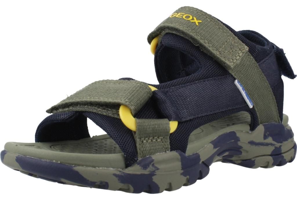 GEOX BOREALIS, Sandalen in Grün kombiniert für Kinder, Größe 33