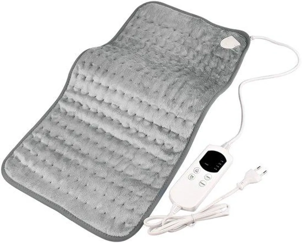 Coussin chauffant gris à chauffage rapide et 6 niveaux de température