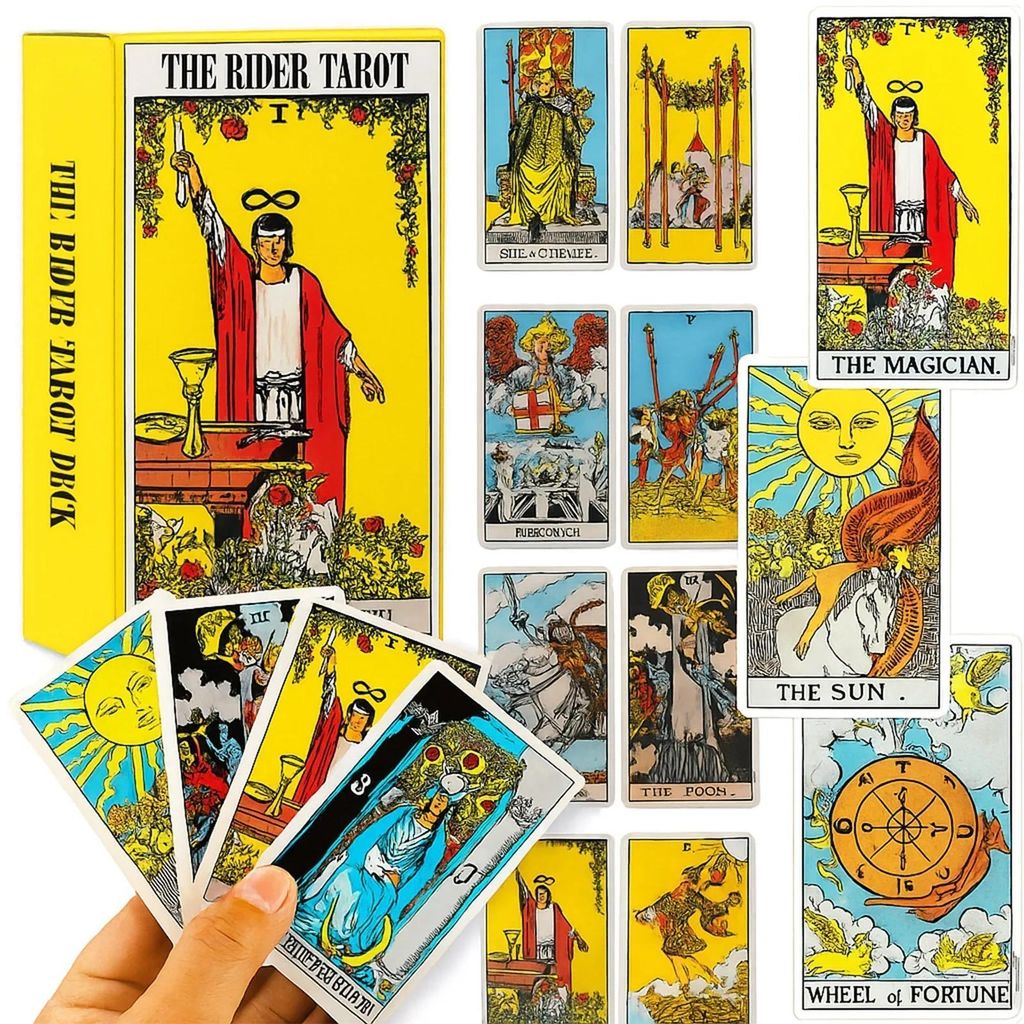 Karty do tarota zestaw 78 kart The Rider Tarot talia Zdjęcie produktu 