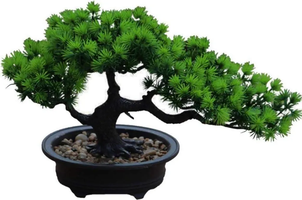 Aisamco Bonsaï Artificiel Zen 19x34cm - Arbre Artificiel Décoratif Japonais