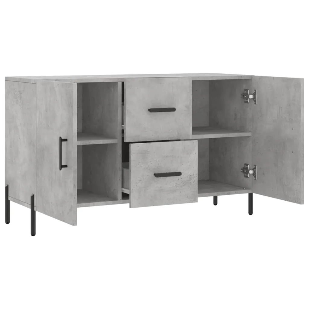Maison Exclusive Buffet Grigio Cemento 100x36x60 cm Mobile Multiuso - 5