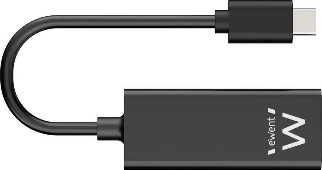 Ewent EW9828, Kabelgebunden, USB Typ-C, Ethernet, 5000 Mbit/s, Schwarz