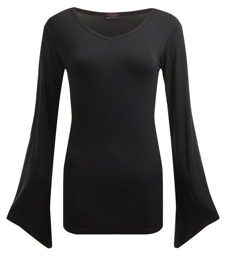 Spiral Direct - T-Shirt für Damen, Grufti Ärmel RO16076 (XL) (Schwarz)
