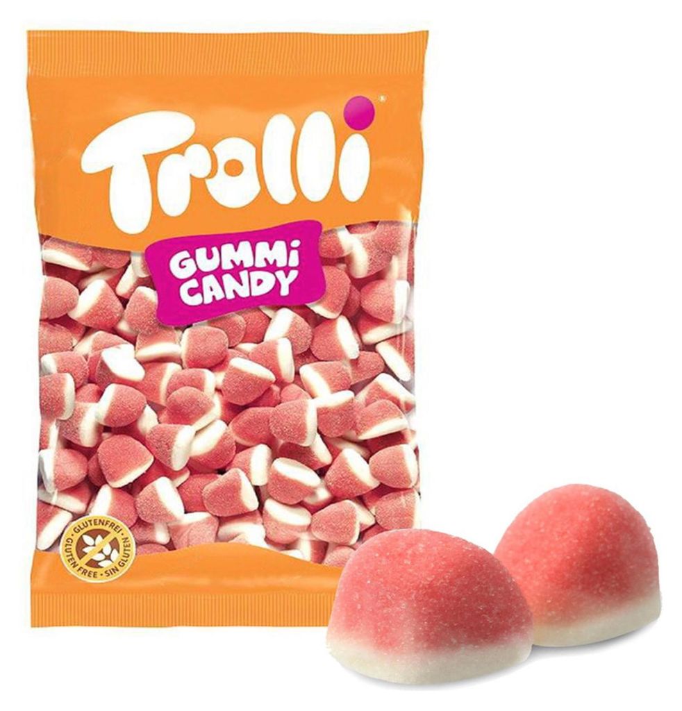 Fraise mousseuse Trolli, sucre mousseux, sachet de 1 Kg Image du produit 
