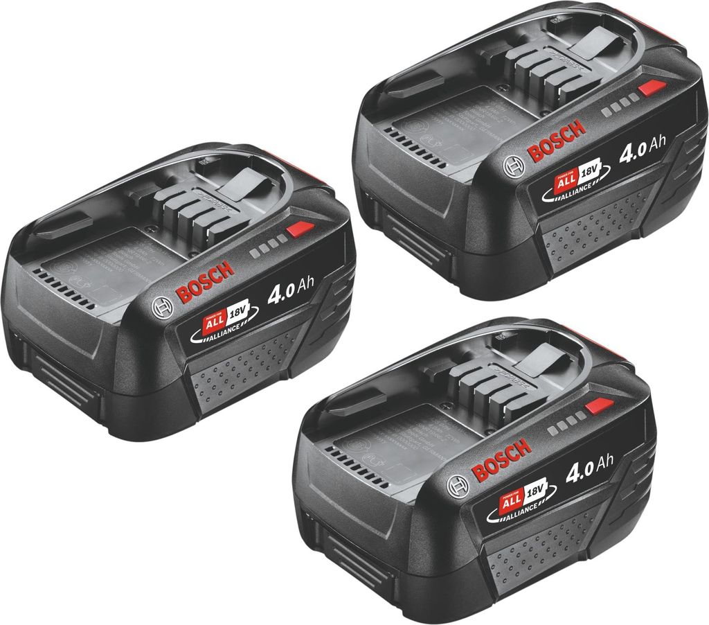 Bosch 3x PBA 18V 4.0Ah W-C Batteria 18 V 4,0 Ah POWER FOR Immagine del prodotto 