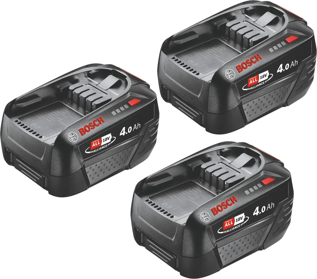 Batteries 18V 4.0Ah Bosch PBA lot de 3 pour outillage Power for All