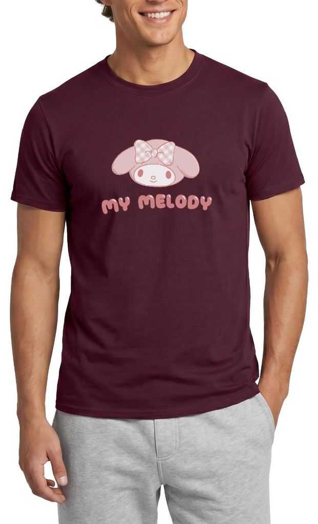 Spreadshirt My Melody Portrait Männer T-Shirt, 3XL, Ziegelrot