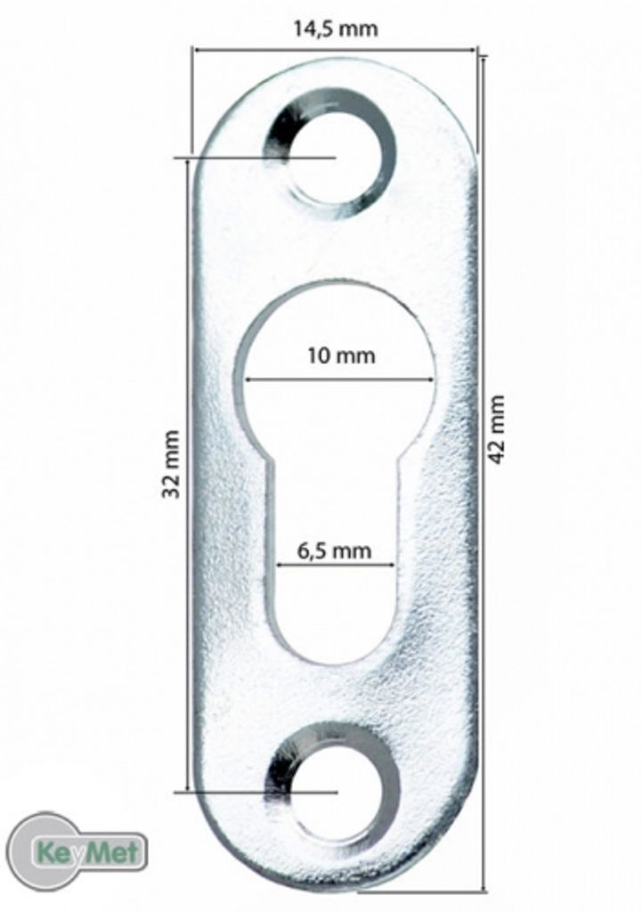 10 Linsenkopfbeschlag Schrankaufhänger 42 x 14,5 Loch 10 mm