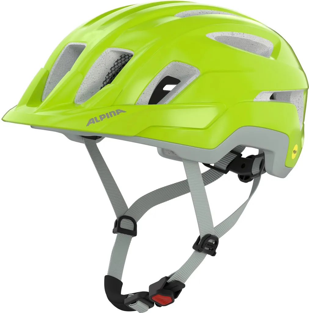 Casque vélo sécurité Alpina Paranus MIPS gris trajets quotidiens