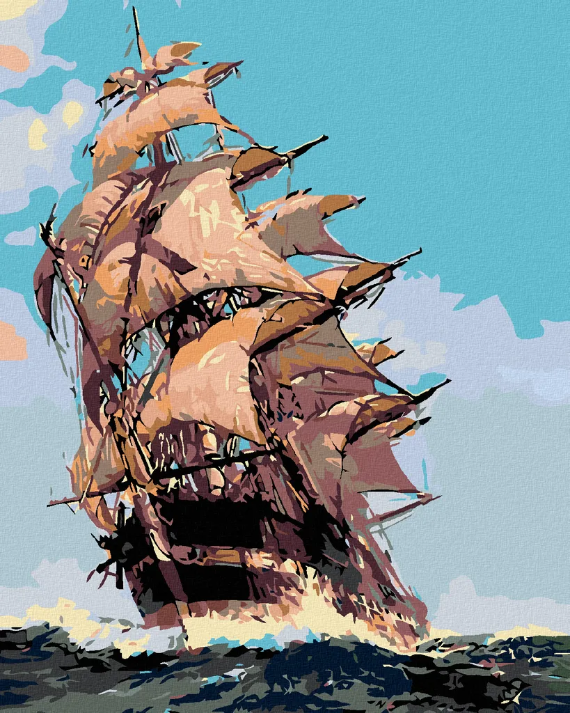 Zuty Diamond Painting Barca a Vela 40x50 - Offerta Kit Completo