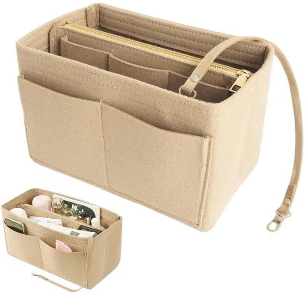Organiseur de sac beige : finissez-en avec le désordre dans votre sac