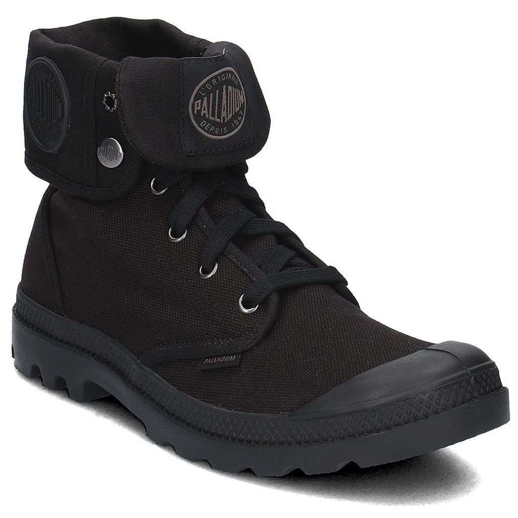 Palladium Baggy Herren Schnüren Le wand Stiefelette Mit Faltbaren Kragen Schwarz – undefined / Schwarz