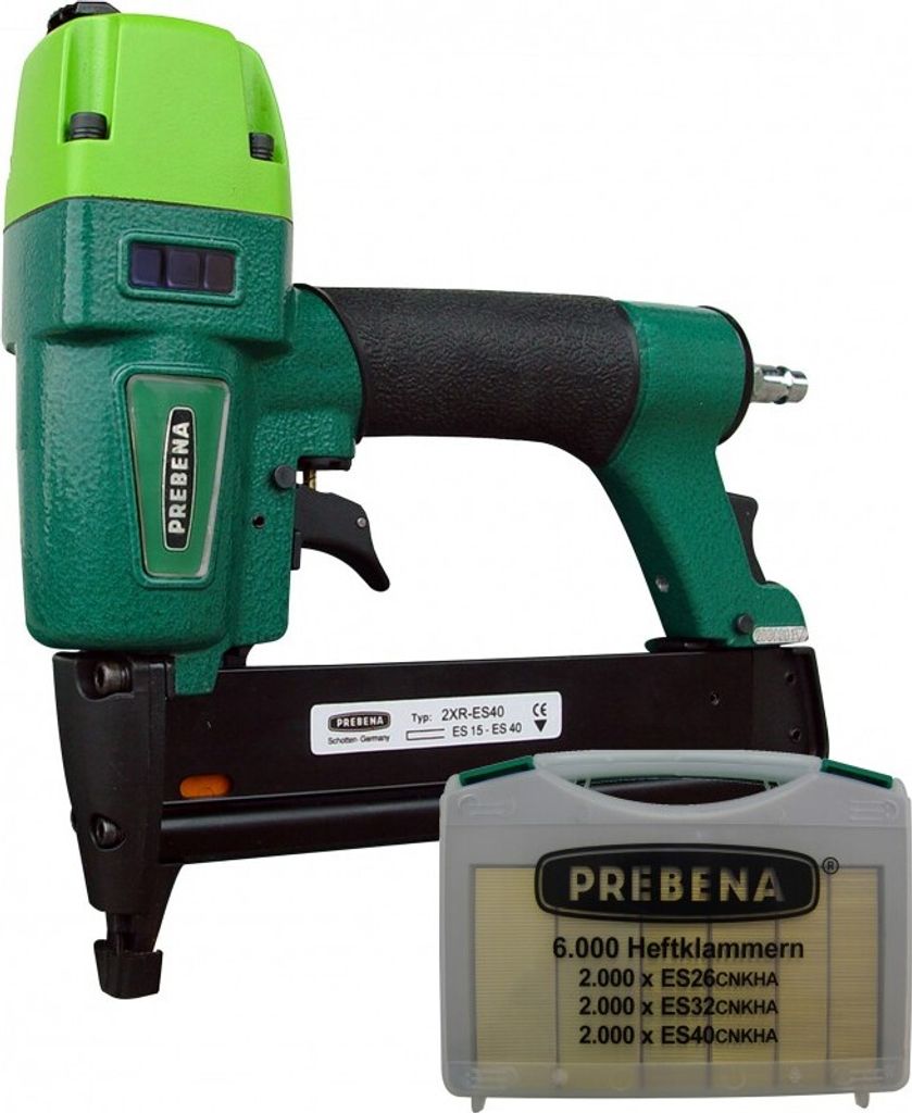 PREBENA Druckluftnagler 2XR-ES40 Kombi - Set  incl. 6000 Produktbild 