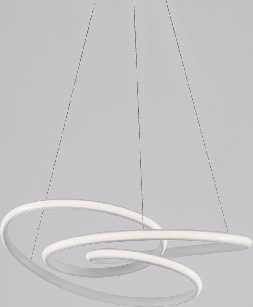 Nova Luce MENTON LED Pendelleuchte Weiß 43W Warmweiss 120x52cm dimmbar 9147111