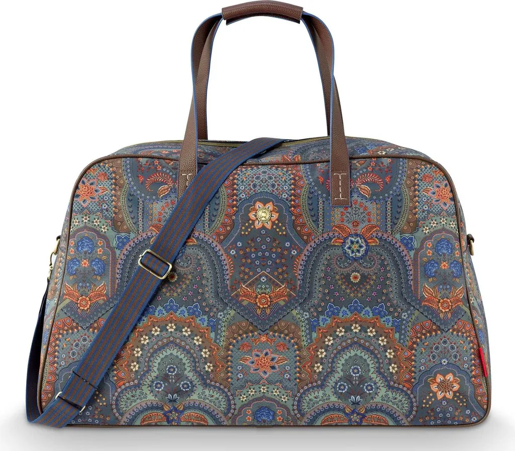 Pip Studio borsa da viaggio con scomparto per laptop Tovy Weekend Bag Jabali Blue