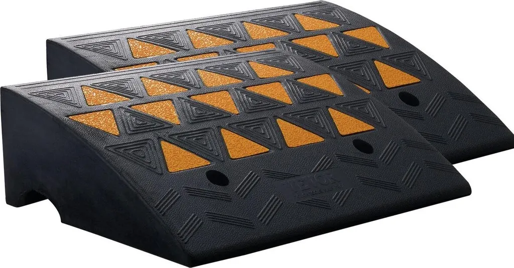 Rampe d'accès robuste 15 tonnes avec structure grillagée stable