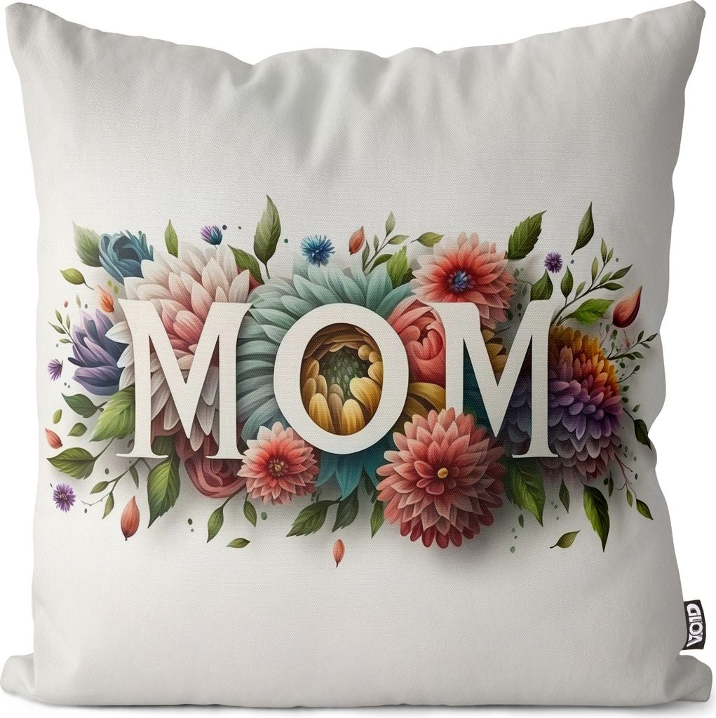 VOID Muttertag Mama Blumen Liebe Kissenbezug Kissenhülle Polyester wasserfest Outdoor Indoor