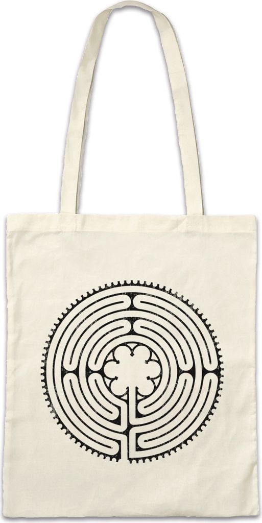 Urban Backwoods Flower Maze, Stofftasche, Farbe: Beige