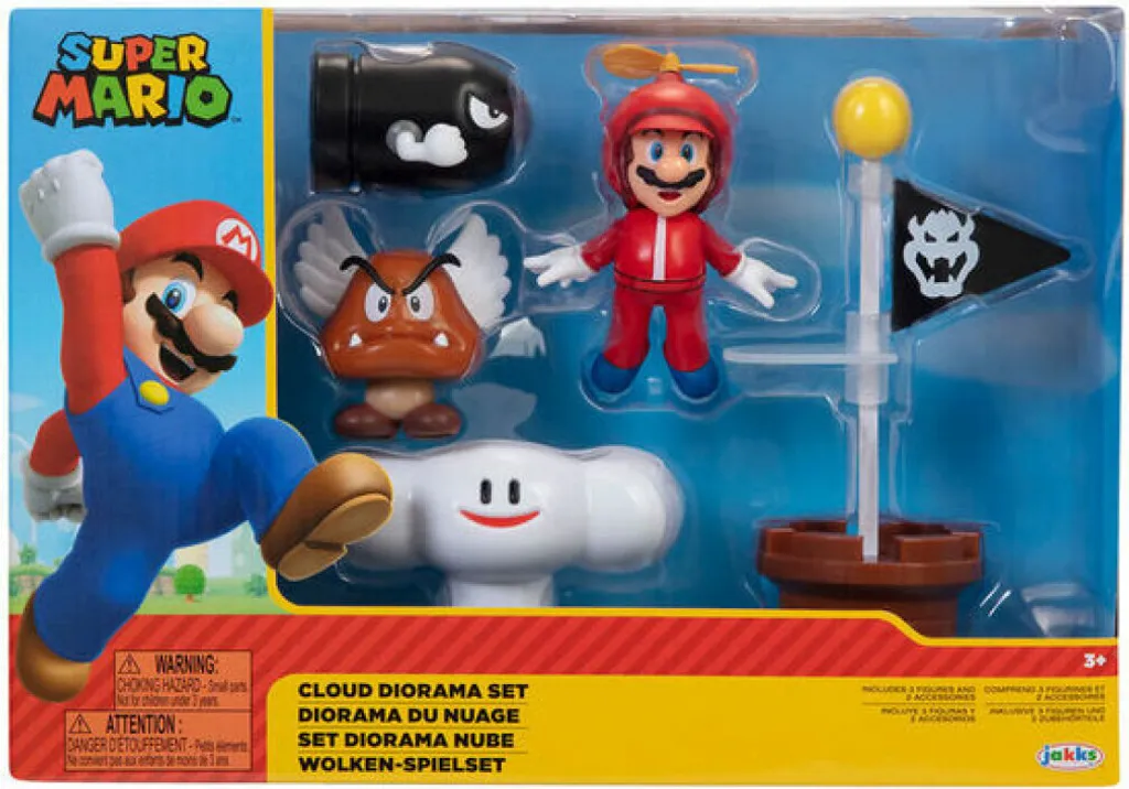 Décoration Gâteau ou Collection Super Mario Cloud World Diorama Set 6cm - 7