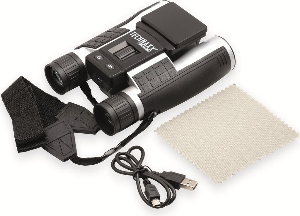 Technaxx TX-142, 12x, 2,5 cm, Schwarz, Silber, 485 g Produktbild 