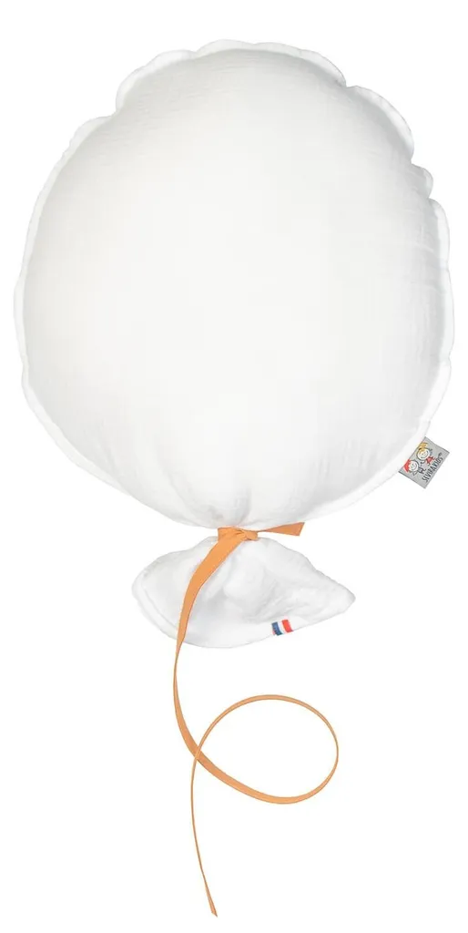 Décoration murale ballon en tissu Blanc 38cm Jeanne par Sevira Kids