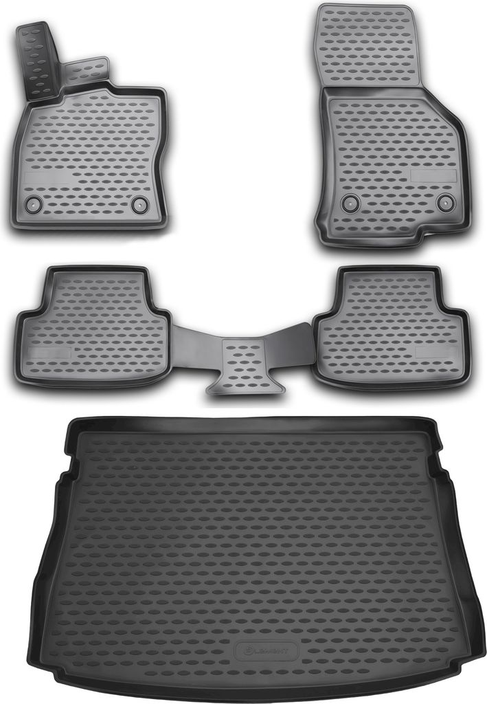 Gummi Kofferraumwanne + Fußmatten Set für VW Golf 8, Bj. Produktbild 