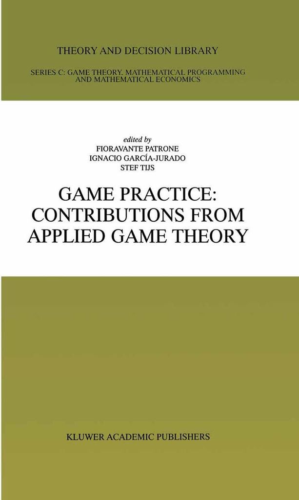 Game Practice: Contributions from Applied Game Theory