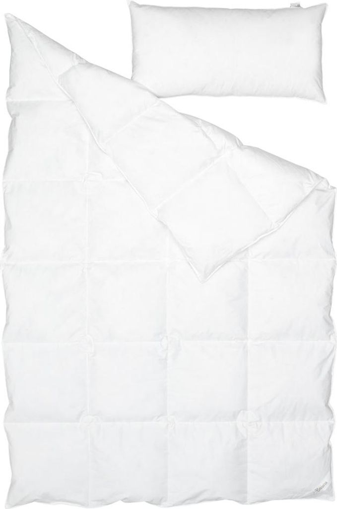 Banaru Design Daunen Bettset aus Decke und Kissen 135x200 cm | BRU-1