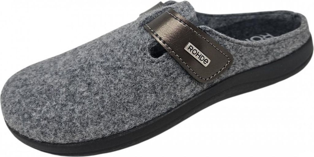 Rohde Damen Pantoffel Hausschuh Klettverschluss Softfilz Produktbild 