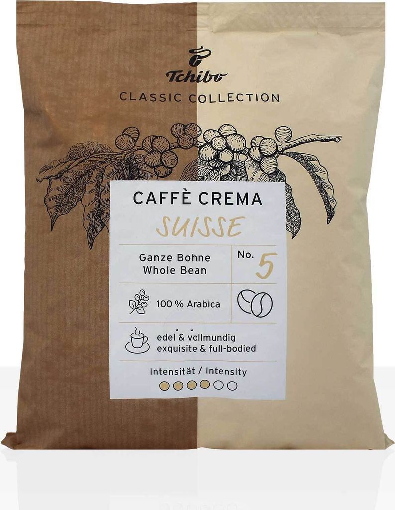 Tchibo Caffe Crema Suisse - 500g Kaffeebohnen, 100% Arabica
