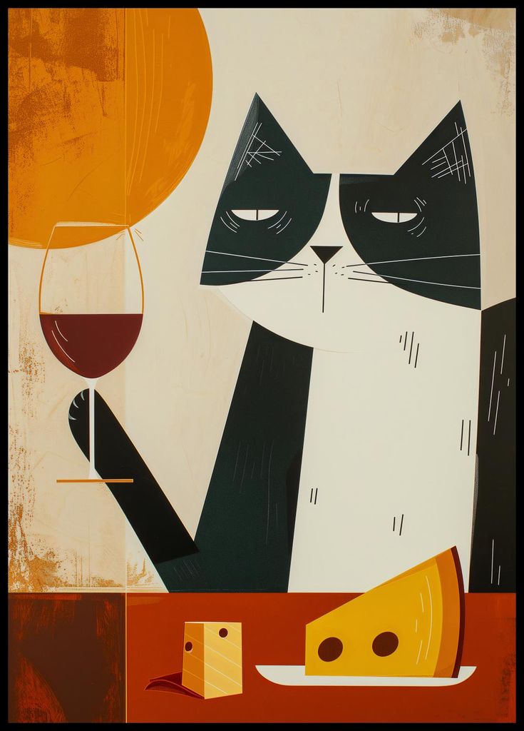 Plakat 64x90cm Stilvoller Wohlfühlfreund