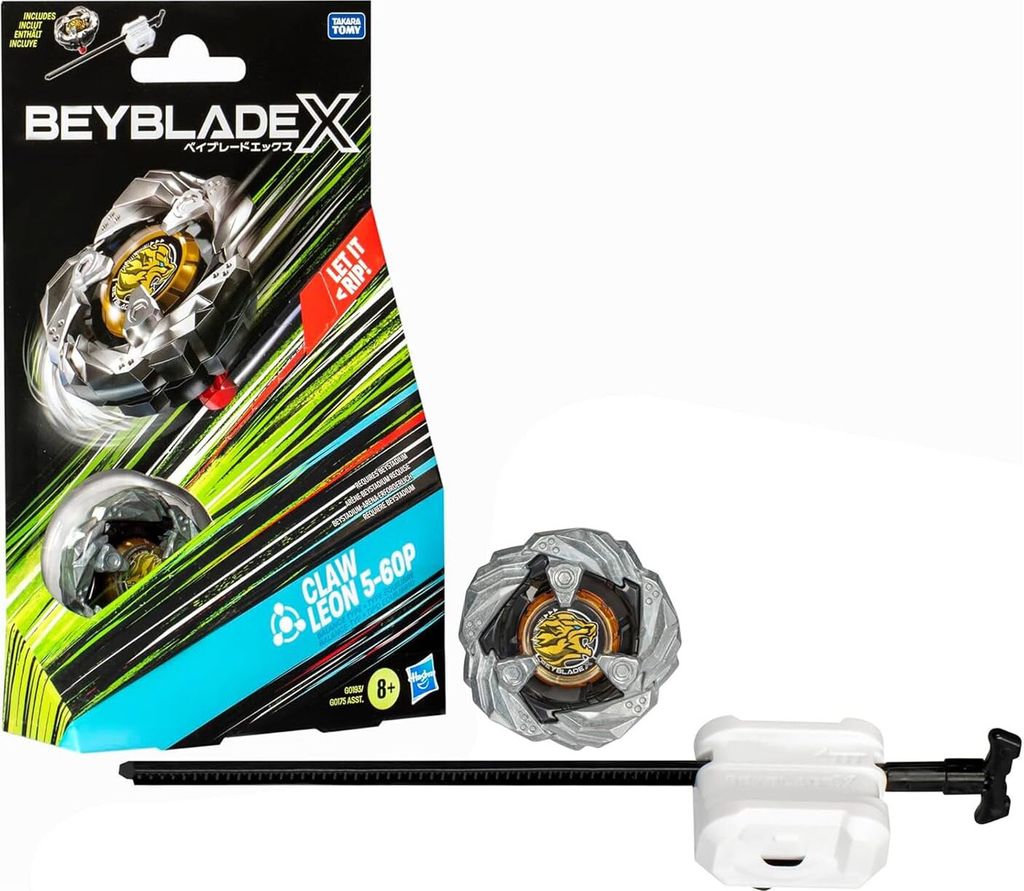 Beyblade X Claw Leon 5-60P Starter Pack toupie et starter, Image du produit 