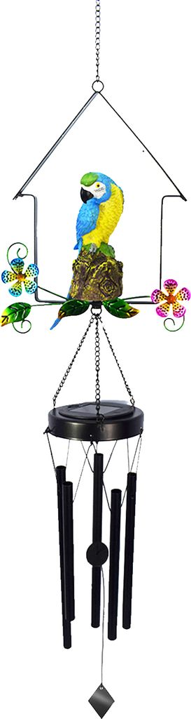 LED-Solar-Windspiele zum Aufhaengen, warmweisses Nachtlicht, wasserdicht, niedlich geformtes Windspiel fuer Garten, Terrasse, Hof mit Haken