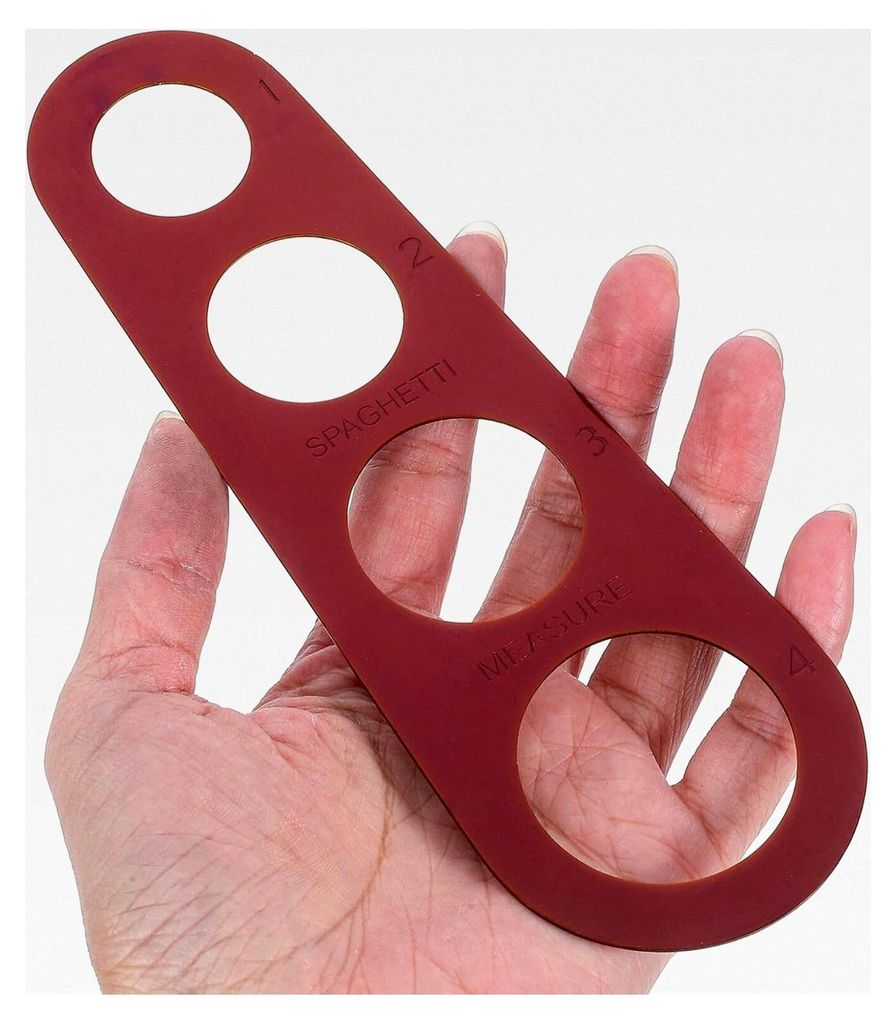 Spaghetti-Messgerät aus Edelstahl mit 4 Löchern für trockene Spaghetti