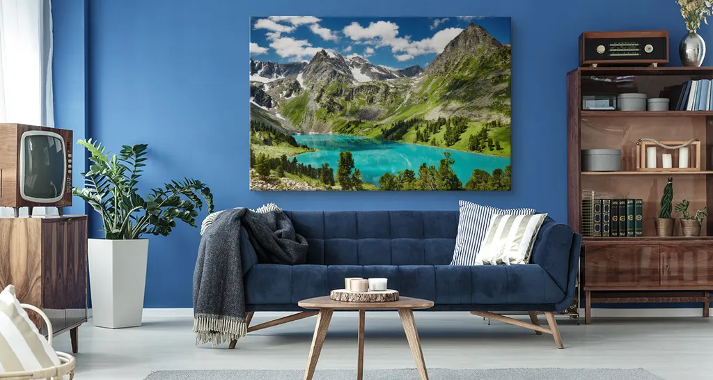 Quadro Tela 120x80 Paesaggi Montagna - Stampa d'Arte Natura XXL per Casa - 2