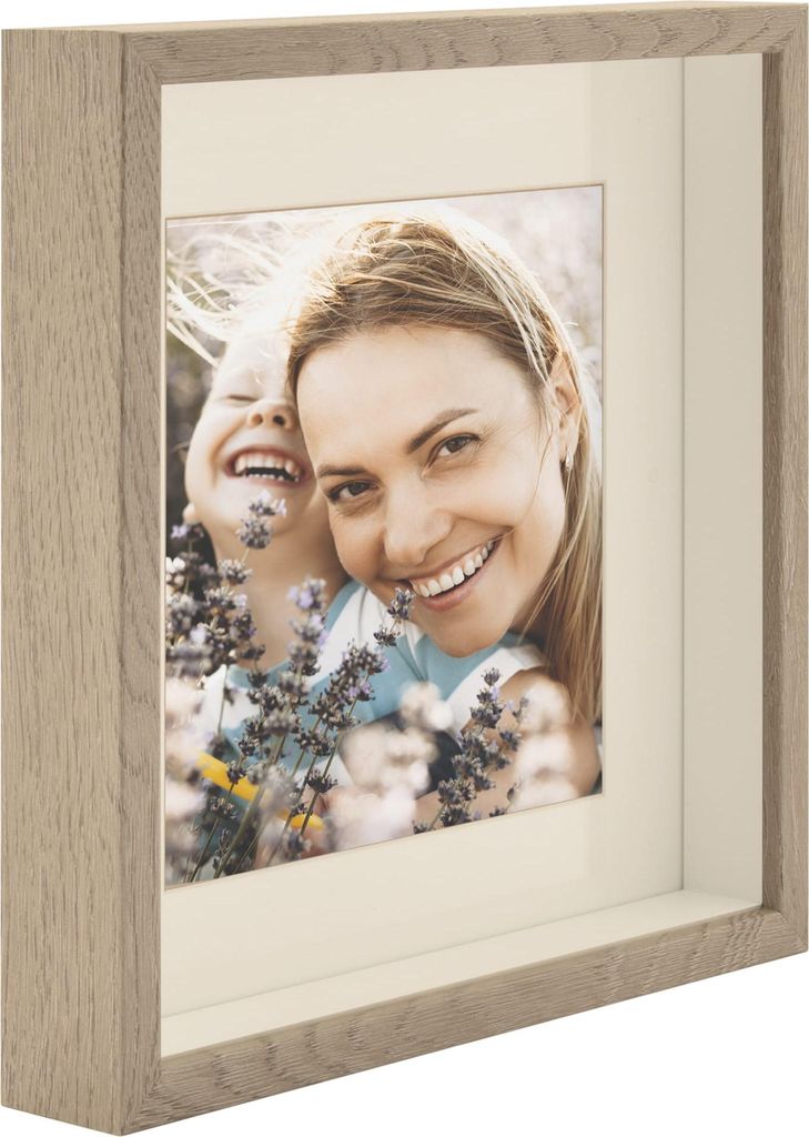 3D-Fotorahmen, tiefe Box, 28 x 28 cm quadratisch, Produktbild 