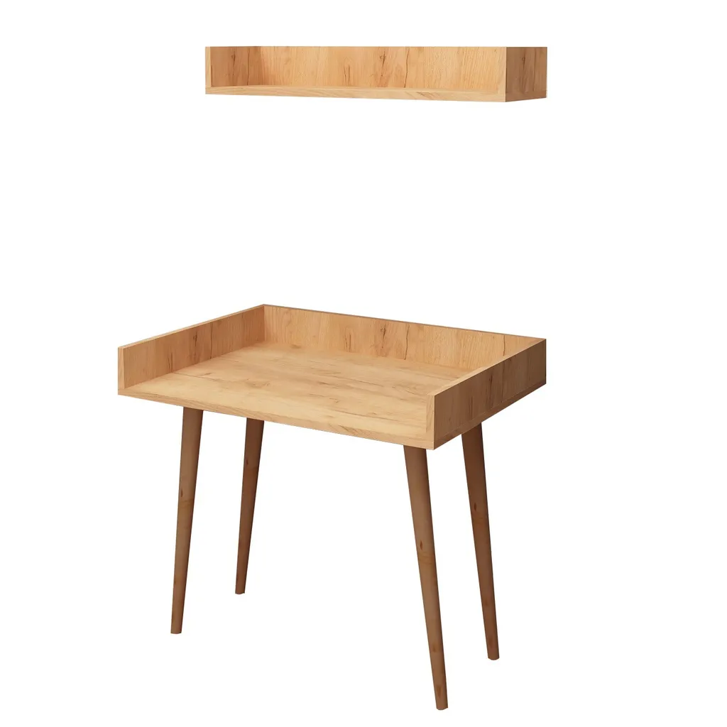 Bureau chêne Skye Decor Harmony table de travail mélaminée 90cm - 3