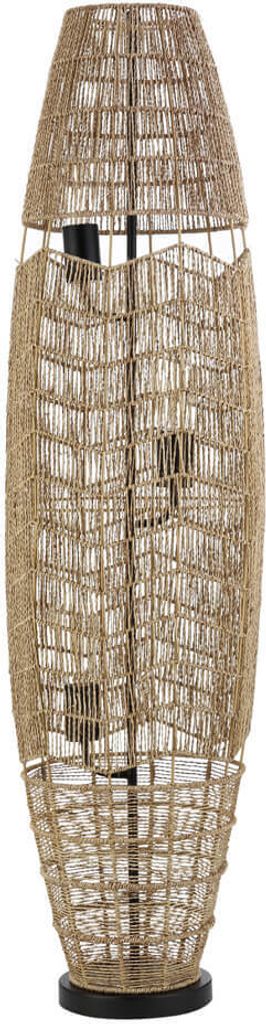 HOME DELUXE Stehlampe aus Jute KIKO - Natur | Standlampe Standleuchte Bodenlampe