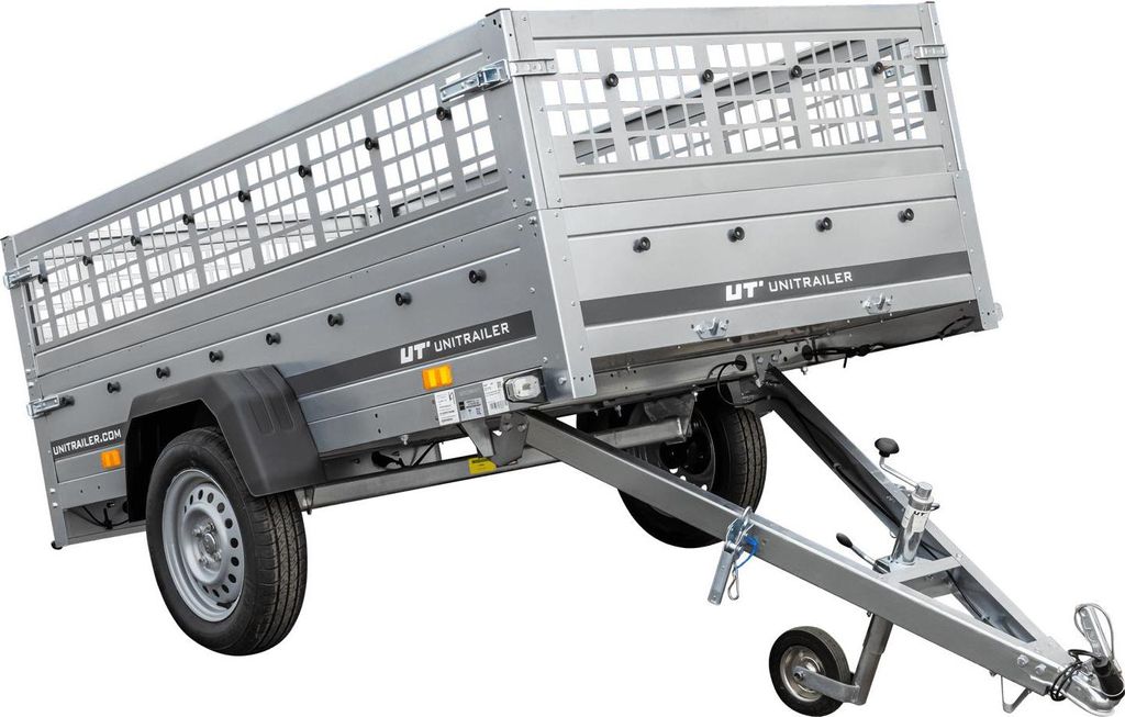 Einachser Anhänger GARDEN TRAILER 230 KIPP mit Laubgitteraufsatz und Stützrad