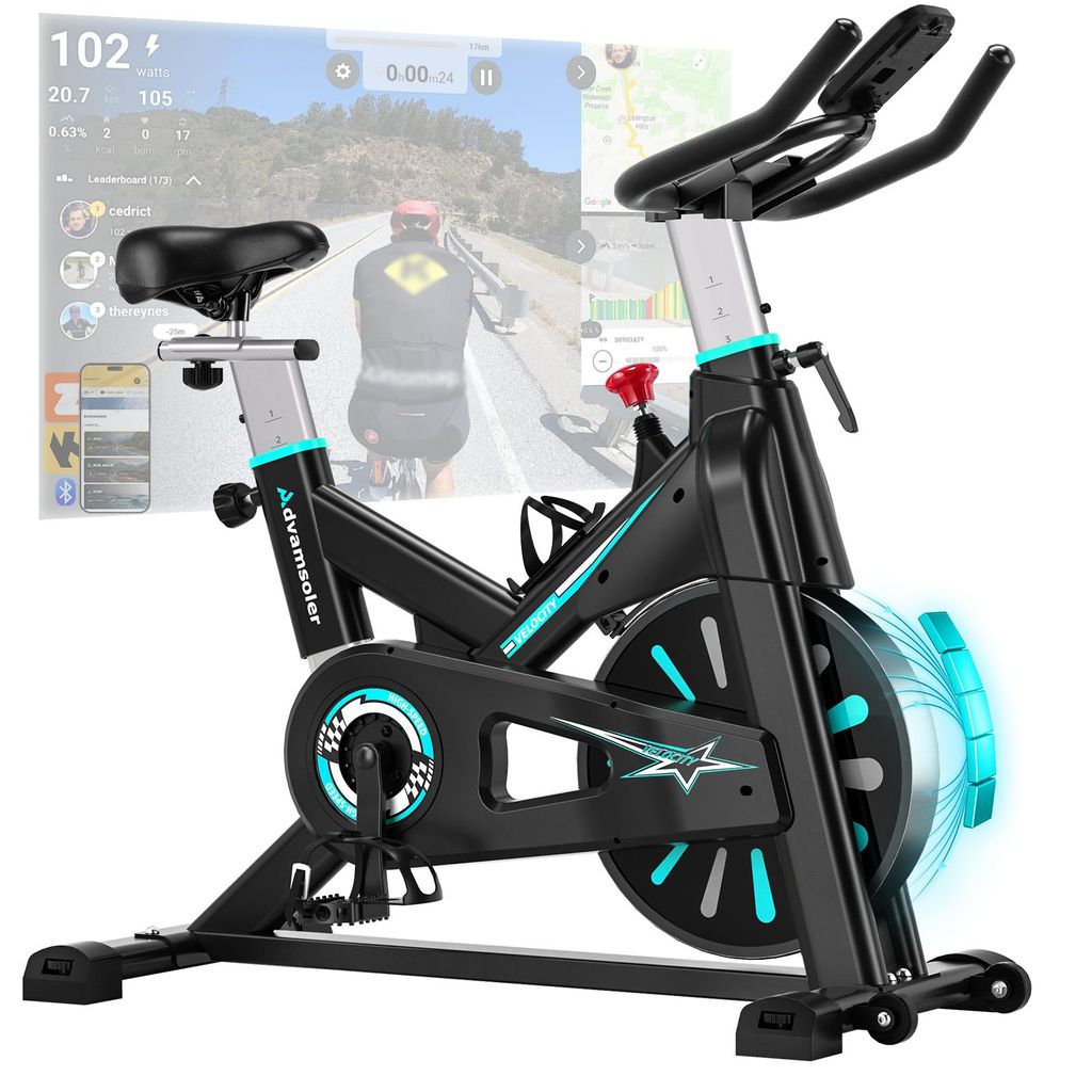 Advamsoler Heimtrainer Fahrrad mit mehrstufig einstellbarem Produktbild 
