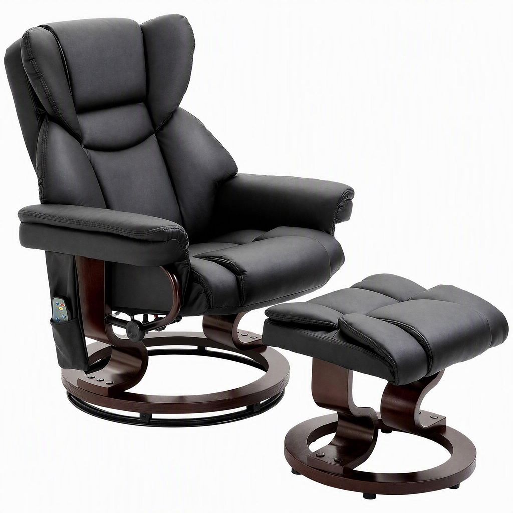 HOMCOM Relaxsessel Massagesessel mit Fußhocker Produktbild 