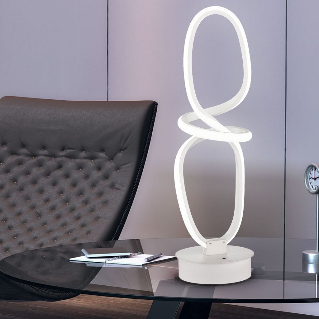 LED Tischlampe, Dimmbar, Fernbedienung, weiß, H 50 cm Produktbild 2