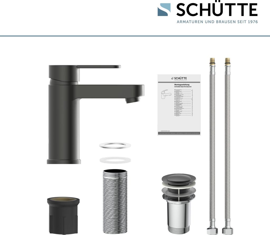 SCHÜTTE Waschtischarmatur ELEPHANT mit Ablaufgarnitur, Produktbild 9