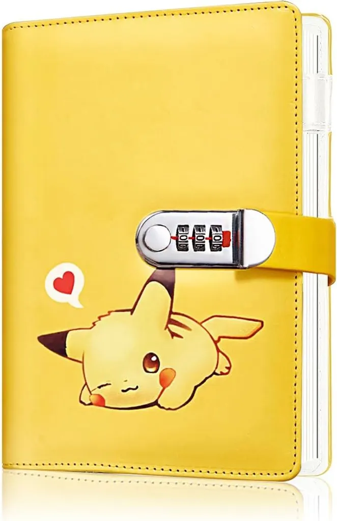 Journal Intime avec Code Secret Jaune A5 Carnet de Bord Sécurisé Pro